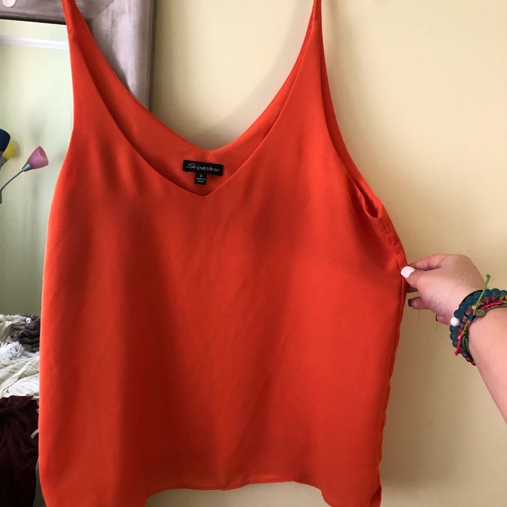 Orange tank top!